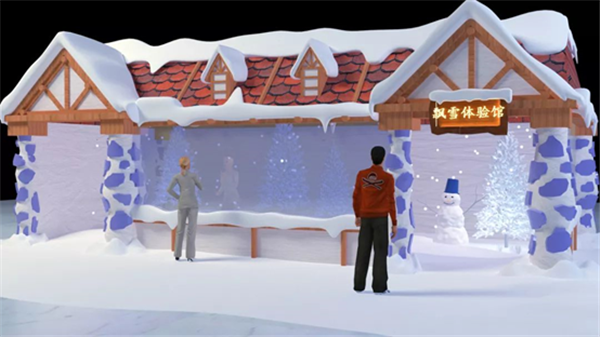 不同場景“移動(dòng)雪屋”