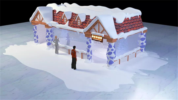 不同場景“移動(dòng)雪屋”3