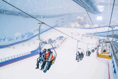 滑雪場纜車